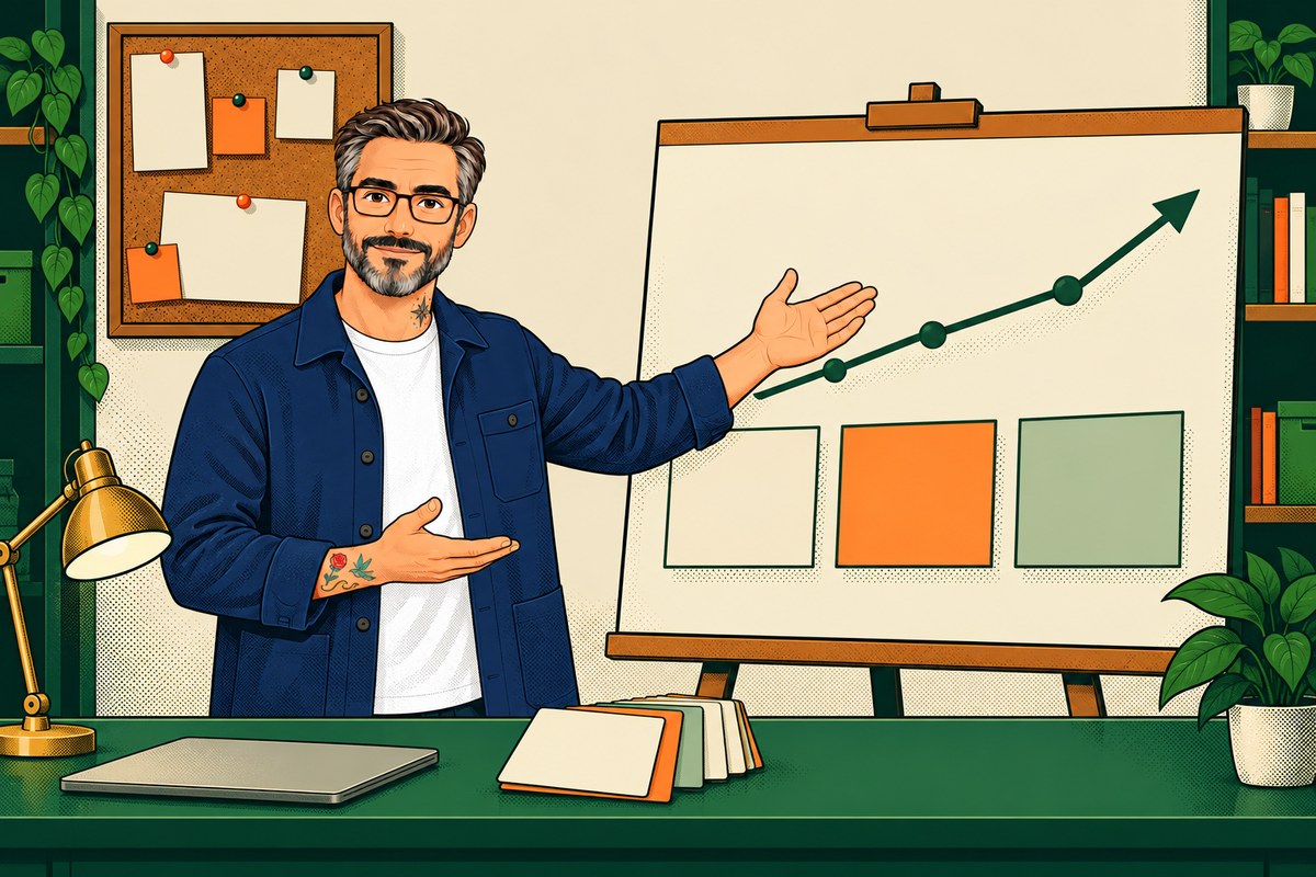 Illustration for the DECK guide: the Hold My GPU host at his counter