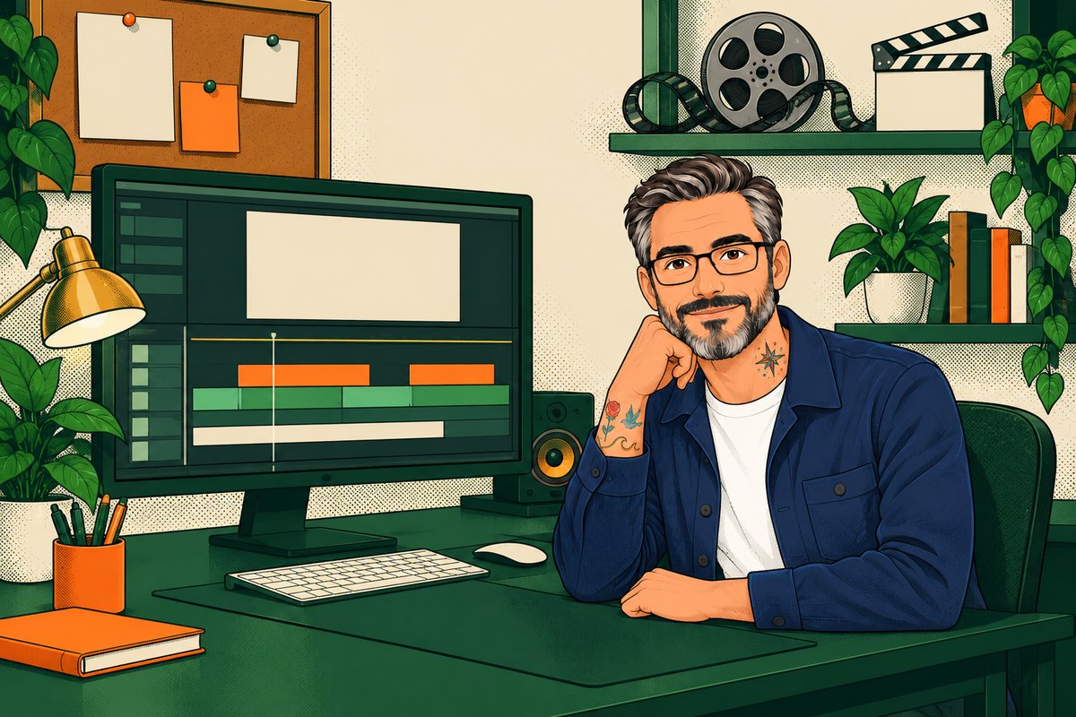 Illustration for the EDIT guide: the Hold My GPU host at his counter